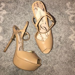 Sam Libby peep-toe pumps